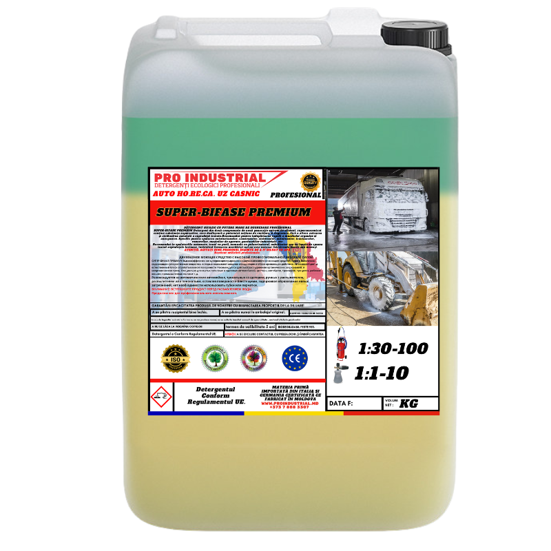 Detergent profesional bifazic de nouă generație – eficiență extremă în curățare și degresare